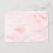 Elegant Floral Wishing Well Informatiekaartje (Achterkant)