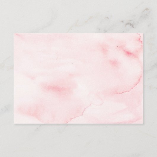 Elegant Floral Wishing Well Informatiekaartje (Achterkant)