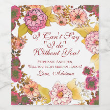 Elegant Floral wordt je mijn bruidsmeisje