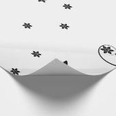 Elegant Floral wrapping Paper Cadeaupapier (Hoek)