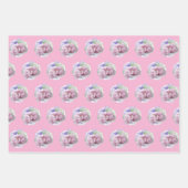 Elegant Floral wrapping Papier Inpakpapier Vel (Voorkant 3)