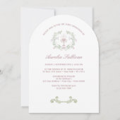 Elegant Floral Wreath First Community Kaart (Voorkant)