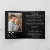 Elegant Floral Wreath on Black met Details Wedding (Binnen)