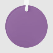 Elegant Floral Wreath Purple Flowers & Blessing Ornament (achterkant)