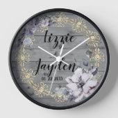 Elegant Floral Wreath Rustic Wedding (Voorkant)