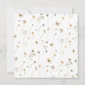 Elegant Floral Wreath Wedding Kaart (Achterkant)