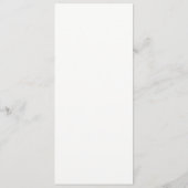 Elegant Floral Wreath Wedding Menu (Achterkant)