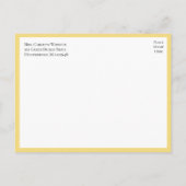 Elegant Floral Yellow Sunflower repesal Dinner Uitnodiging Briefkaart (Achterkant)