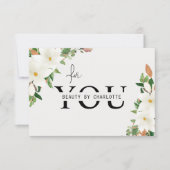 Elegant Floral Zakelijk Cadeaubon (Voorkant)