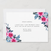 Elegant Floral zal je mijn dienstmeisje zijn van K (Achterkant)