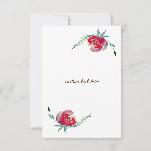 Elegant, Floral.. zal je mijn eerbewijs zijn? Kaart (Achterkant)