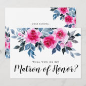 Elegant Floral zal je mijn smaakje zijn (Voorkant / Achterkant)