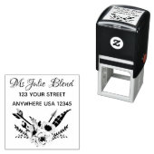 Elegant Floral Zelfinktende Stempel (In situ)