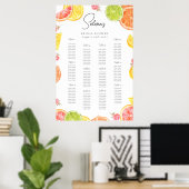 Elegant Floral Zitting Grafiek Ontwerp Poster (Thuiskantoor)