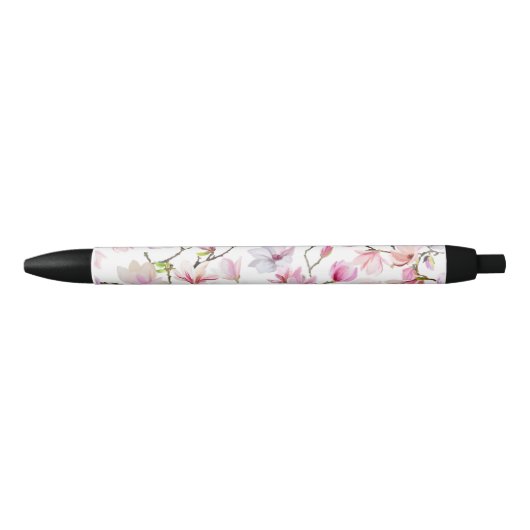 elegant floral zwarte inkt pen (Voorkant)