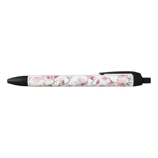 elegant floral zwarte inkt pen (Bovenkant)