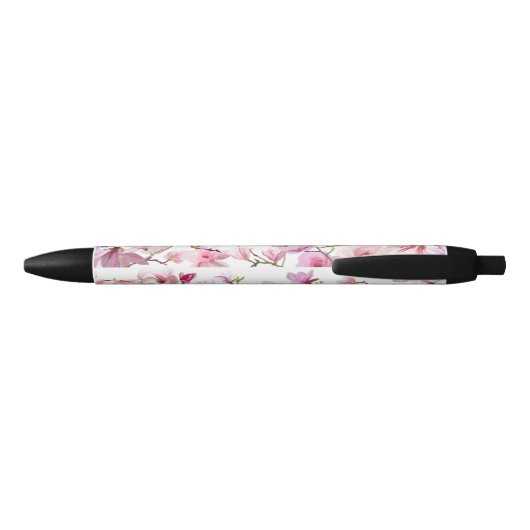 elegant floral zwarte inkt pen (Achterkant)