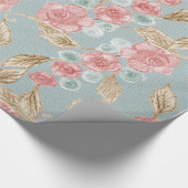 Elegant  florale cadeaupapier (Hoek)