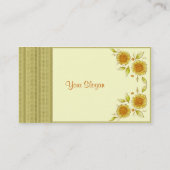 Elegant florale deco visitekaartje (Achterkant)