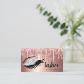 Elegant florale glitter drijft zweetjes en bouten visitekaartje (Staand voorkant)