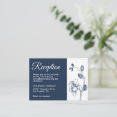 Elegant florale orchideeën moderne eenvoudige rece informatiekaartje (Staand voorkant)