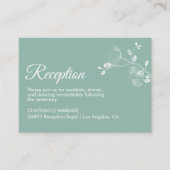 Elegant florale orchideeën moderne eenvoudige rece informatiekaartje (Voorkant)