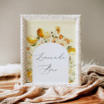Elegant florale Poster limonade Bar<br><div class="desc">Elegant florale Poster limonade Bar,  overeenkomende items beschikbaar.</div>