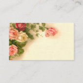 Elegant  florale visitekaartje (Achterkant)