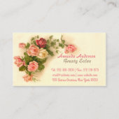 Elegant  florale visitekaartje (Voorkant)