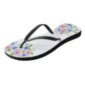 Elegant florale waterverf decoratiepatroon teenslippers (Schuin)