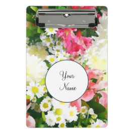 Elegant florale waterverf mini klembord