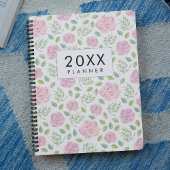 Elegant florale waterverf wekelijks en maandelijks planner