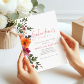 Elegant Florals Galentines Party Kaart