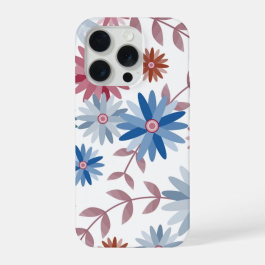 Elegant Floral's  iPhone Hoesje (Achterkant)