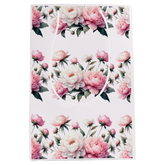 Elegant Florals Medium Cadeauzakje (Voorkant)