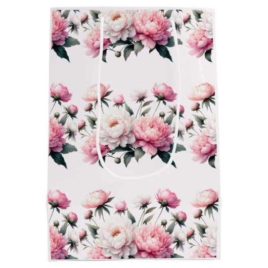 Elegant Florals Medium Cadeauzakje (Achterkant)