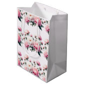 Elegant Florals Medium Cadeauzakje (Achterkant Gekanteld)