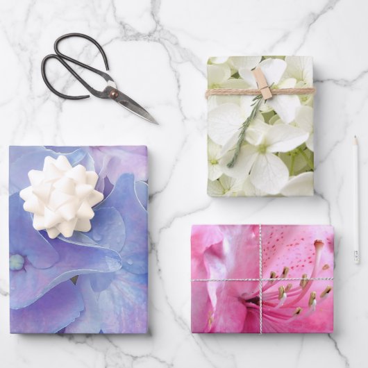 Elegant Florals — Papierplaat voor onmiddellijke v Inpakpapier Vel (Voorkant)