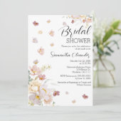 Elegant Florals Wildbloemen Vrijgezellenfeest Kaart (Staand voorkant)