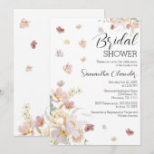 Elegant Florals Wildbloemen Vrijgezellenfeest Kaart (Voorkant / Achterkant)