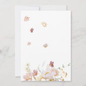 Elegant Florals Wildbloemen Vrijgezellenfeest Kaart (Achterkant)