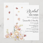 Elegant Florals Wildbloemen Vrijgezellenfeest Kaart (Voorkant / Achterkant)