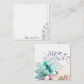 elegant floranje notitiekaartje (Voorkant / Achterkant)