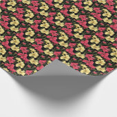 Elegant floreel patroon 2 cadeaupapier (Hoek)