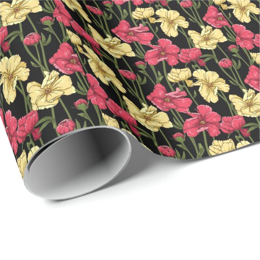 Elegant floreel patroon 2 cadeaupapier (Rol Hoek)