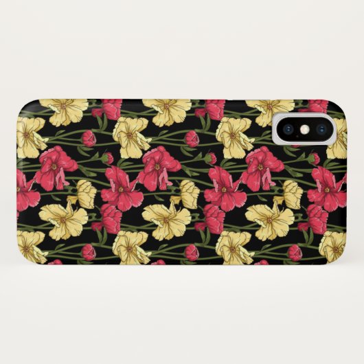 Elegant floreel patroon 2 Case-Mate iPhone case (Achterkant (horizontaal))