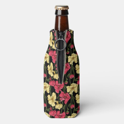 Elegant floreel patroon 2 flesjeskoeler (Fles Achterkant)