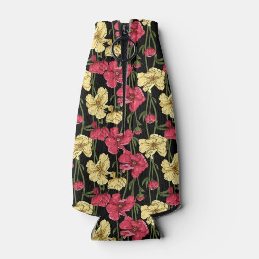 Elegant floreel patroon 2 flesjeskoeler (Achterkant)