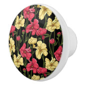 Elegant floreel patroon 2 keramische knop (Rechts)