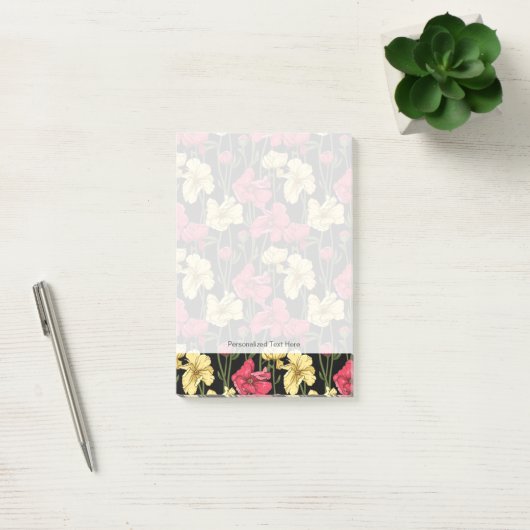 Elegant floreel patroon 2 post-it® notes (Kantoor)